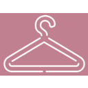 download Clothes Hanger White Stroke clipart image with 225 hue color