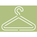 download Clothes Hanger White Stroke clipart image with 315 hue color