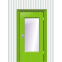 download Door With Cristal And Wall clipart image with 45 hue color