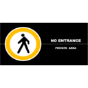 download No Entrance Schedule P 01r clipart image with 45 hue color