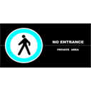 download No Entrance Schedule P 01r clipart image with 180 hue color