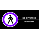 download No Entrance Schedule P 01r clipart image with 270 hue color