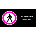 download No Entrance Schedule P 01r clipart image with 315 hue color
