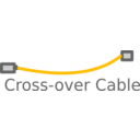 download Cross Over Cable Labelled clipart image with 45 hue color