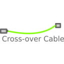 download Cross Over Cable Labelled clipart image with 90 hue color