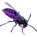 download Wasp clipart image with 225 hue color