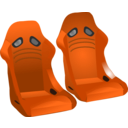 download Racing Seats clipart image with 180 hue color