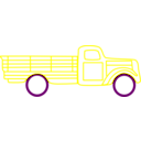 download Old Truck Zis 15 clipart image with 180 hue color