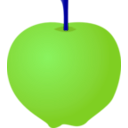 download Apple clipart image with 90 hue color