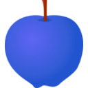 download Apple clipart image with 225 hue color