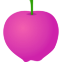 download Apple clipart image with 315 hue color
