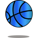 download Basketball clipart image with 180 hue color