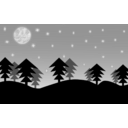 download Night Scene Vector clipart image with 45 hue color