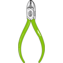 download Diagonal Cutting Pliers clipart image with 90 hue color