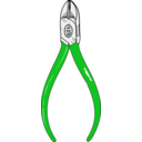 download Diagonal Cutting Pliers clipart image with 135 hue color