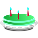 download 3 Candle Cake clipart image with 135 hue color