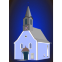 download Village Church2 clipart image with 180 hue color
