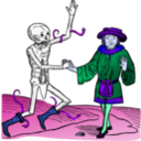 download Dance Macabre 6 clipart image with 225 hue color