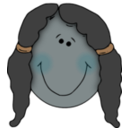 download Girlface 2 clipart image with 180 hue color