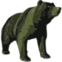download Brown Bear clipart image with 45 hue color