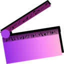 download Movie Slate clipart image with 270 hue color