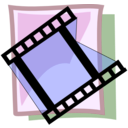 download Video clipart image with 225 hue color