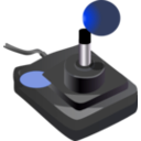 download Joystick Black Red Petri 01 clipart image with 225 hue color