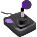 download Joystick Black Red Petri 01 clipart image with 270 hue color