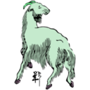 download Sheep clipart image with 90 hue color