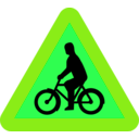 download Bicycles Roadsign clipart image with 90 hue color