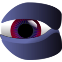 download Eye clipart image with 225 hue color