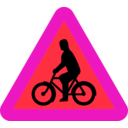 download Bicycles Roadsign clipart image with 315 hue color