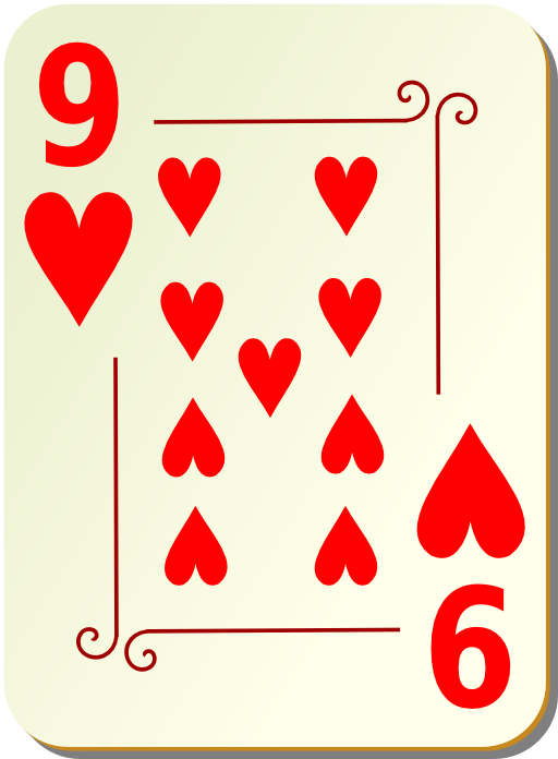 Ornamental Deck 9 Of Hearts