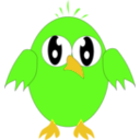 download Cute Little Yellow Bird clipart image with 45 hue color