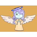download Angel clipart image with 180 hue color