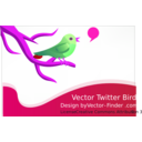 download Free Vector Tweeting Bird clipart image with 270 hue color