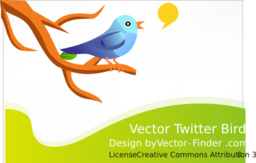 Free Vector Tweeting Bird