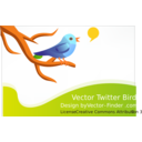 download Free Vector Tweeting Bird clipart image with 0 hue color