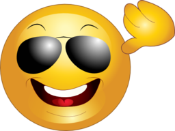 Yellow Sunglasses Smiley Emoticon