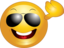 Yellow Sunglasses Smiley Emoticon