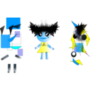 download  clipart image with 180 hue color