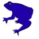 download Remix Frog clipart image with 180 hue color