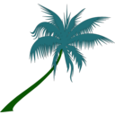 download Palm Tree clipart image with 90 hue color