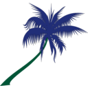 download Palm Tree clipart image with 135 hue color