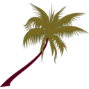 download Palm Tree clipart image with 315 hue color