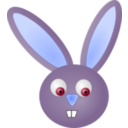 download Rabbit clipart image with 225 hue color