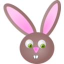 download Rabbit clipart image with 315 hue color