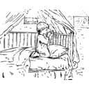 download Praying clipart image with 90 hue color