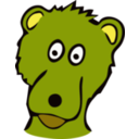 download Drawn Bear clipart image with 45 hue color