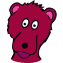 download Drawn Bear clipart image with 315 hue color